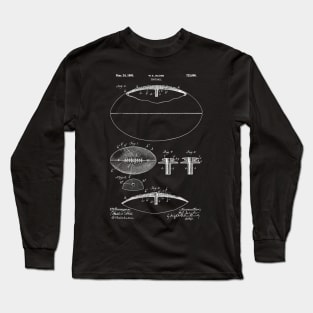 PATENT DRAWING / 1903 - Foot Ball - white Long Sleeve T-Shirt